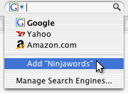 Ninjawords in your search toolbar